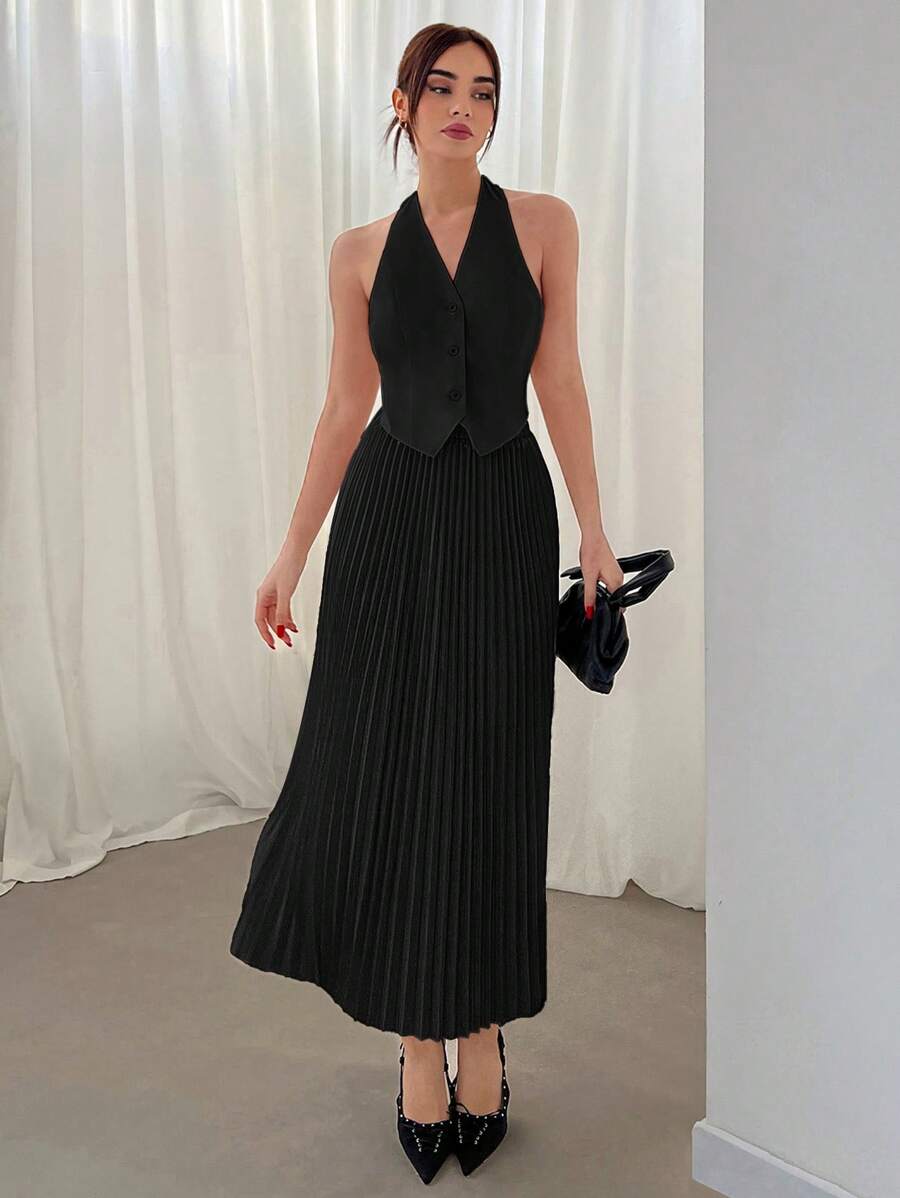 Hana Pleated Skirt Set