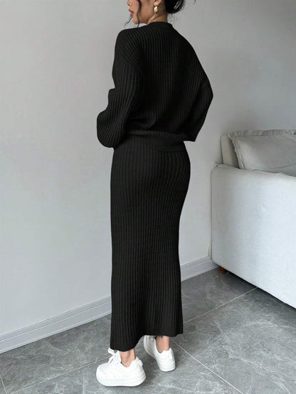 Basma Cardigan Skirt Set