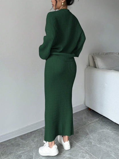 Basma Cardigan Skirt Set