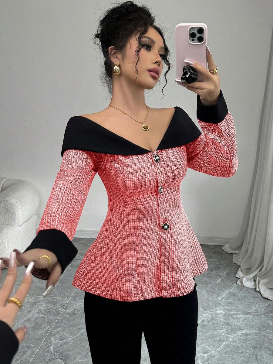 Aria Off-Shoulder Blazer