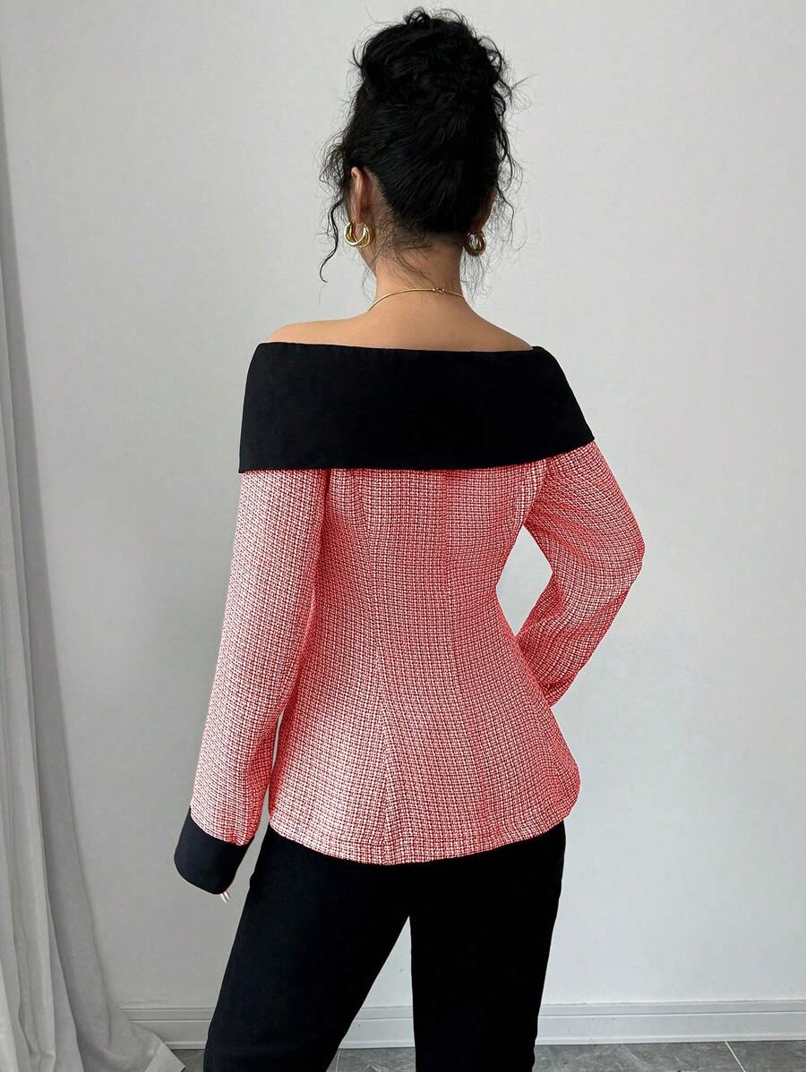 Aria Off-Shoulder Blazer