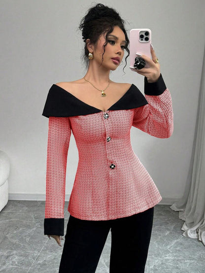 Aria Off-Shoulder Blazer