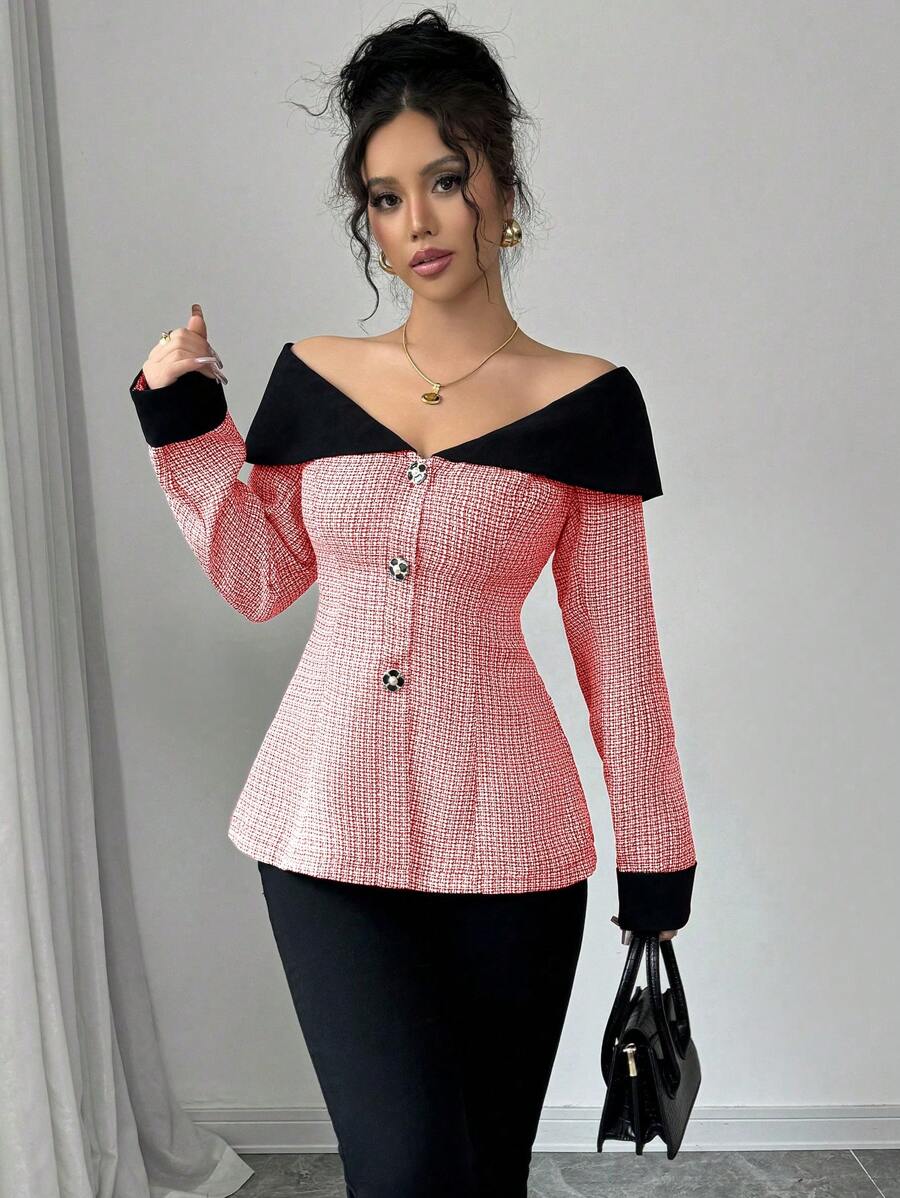 Aria Off-Shoulder Blazer
