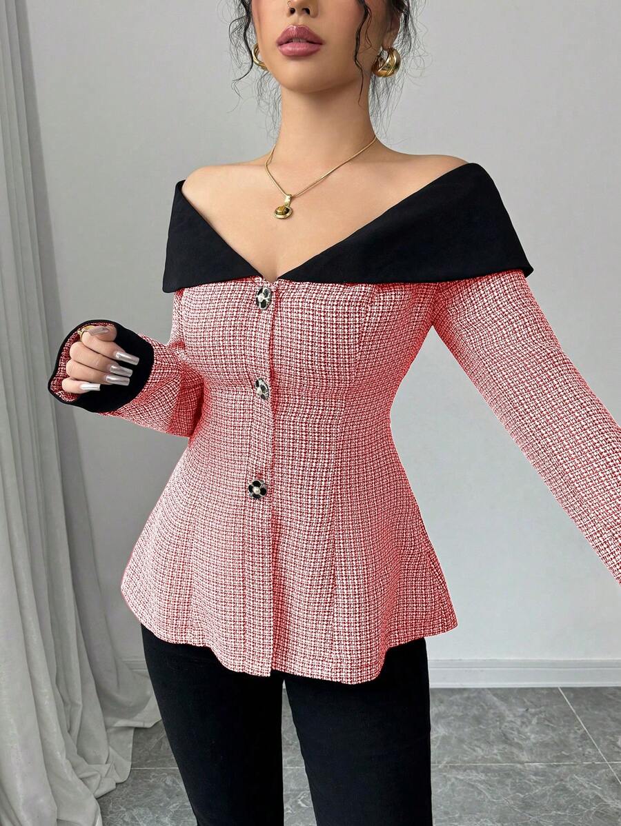 Aria Off-Shoulder Blazer