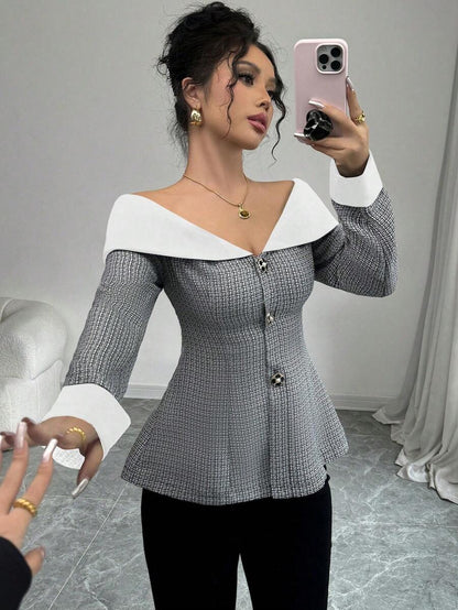 Aria Off-Shoulder Blazer