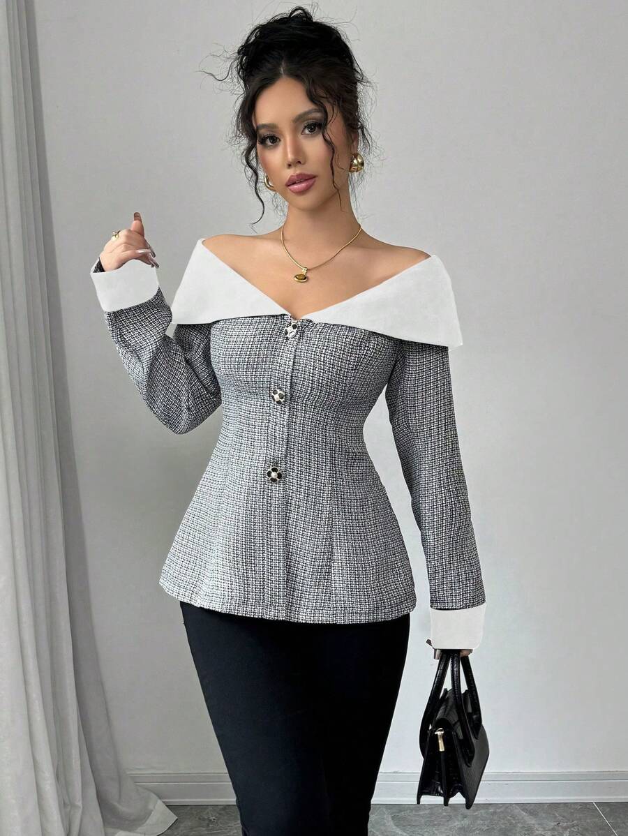 Aria Off-Shoulder Blazer