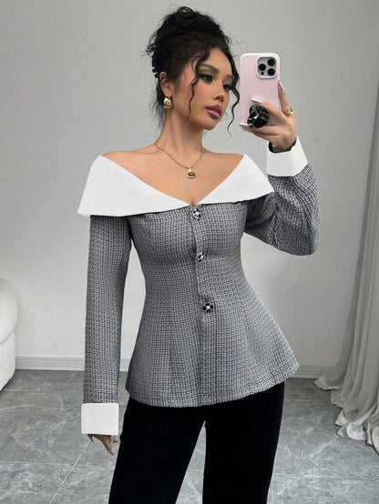 Aria Off-Shoulder Blazer