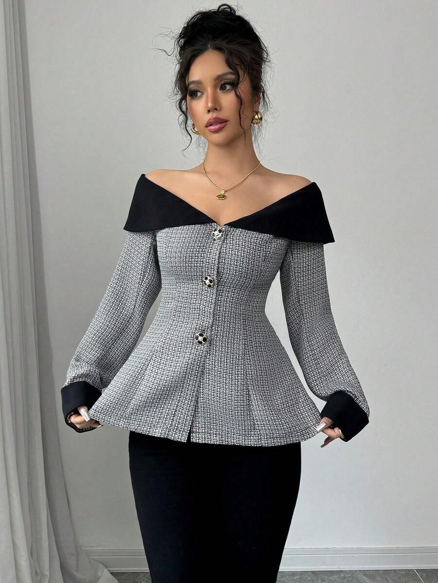 Aria Off-Shoulder Blazer