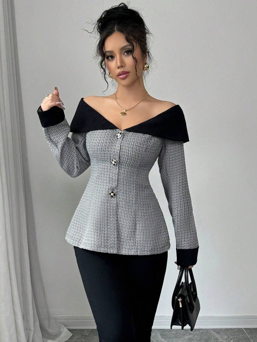 Aria Off-Shoulder Blazer