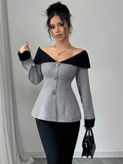 Aria Off-Shoulder Blazer