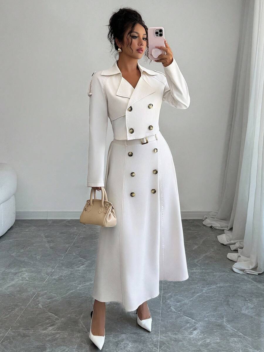 Lina Cropped Skirt Set