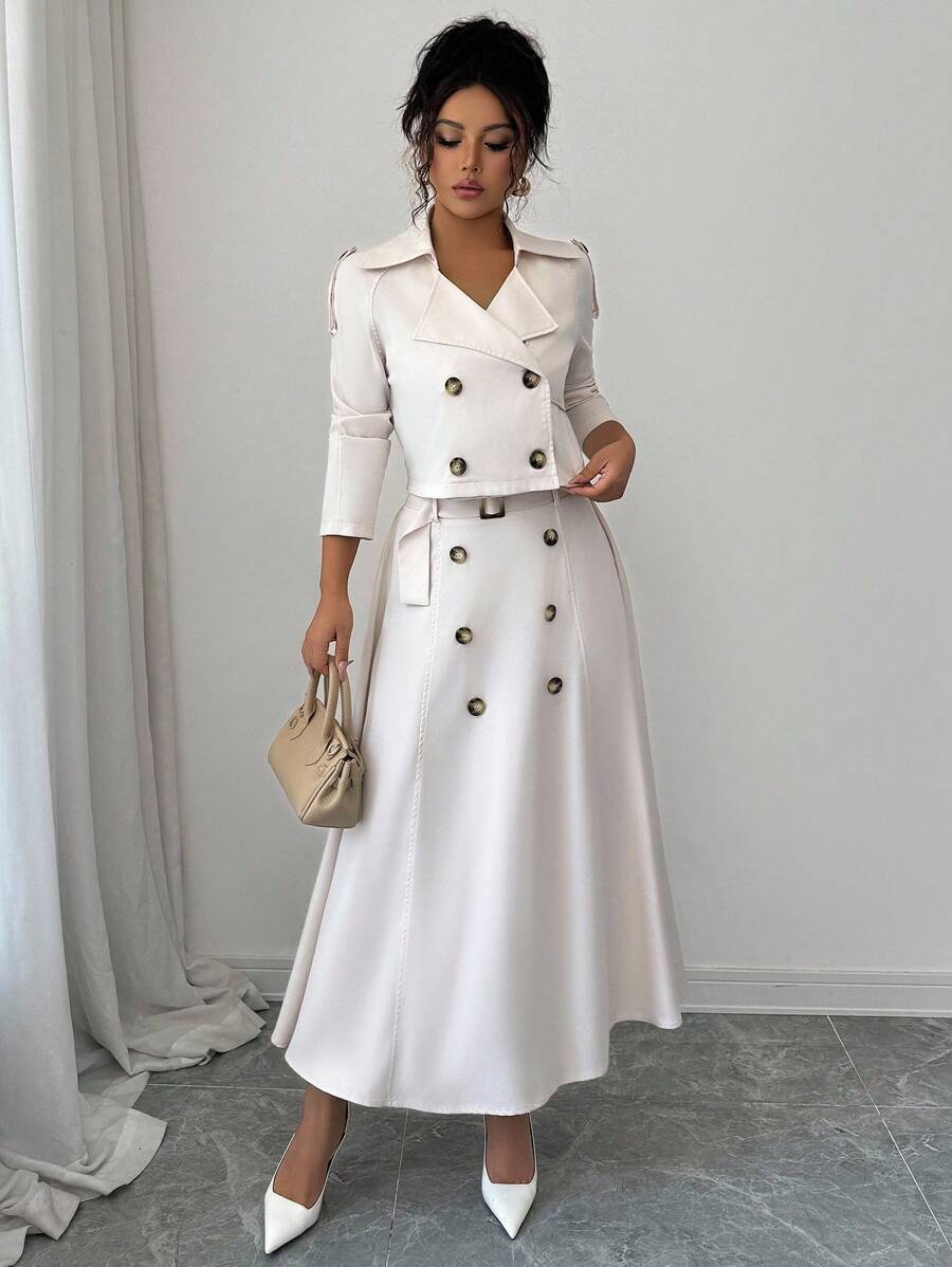 Lina Cropped Skirt Set