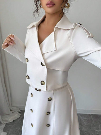 Lina Cropped Skirt Set