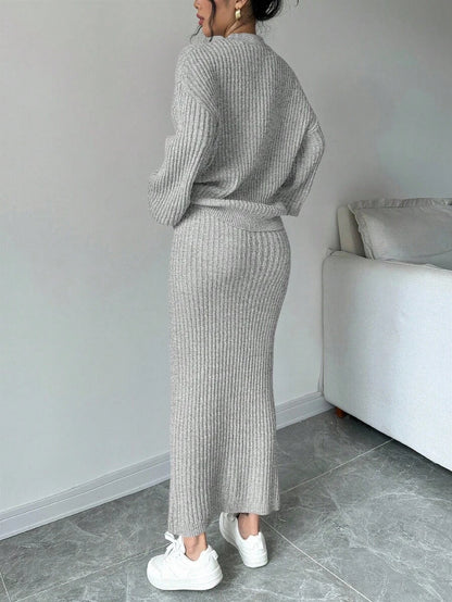 Basma Cardigan Skirt Set