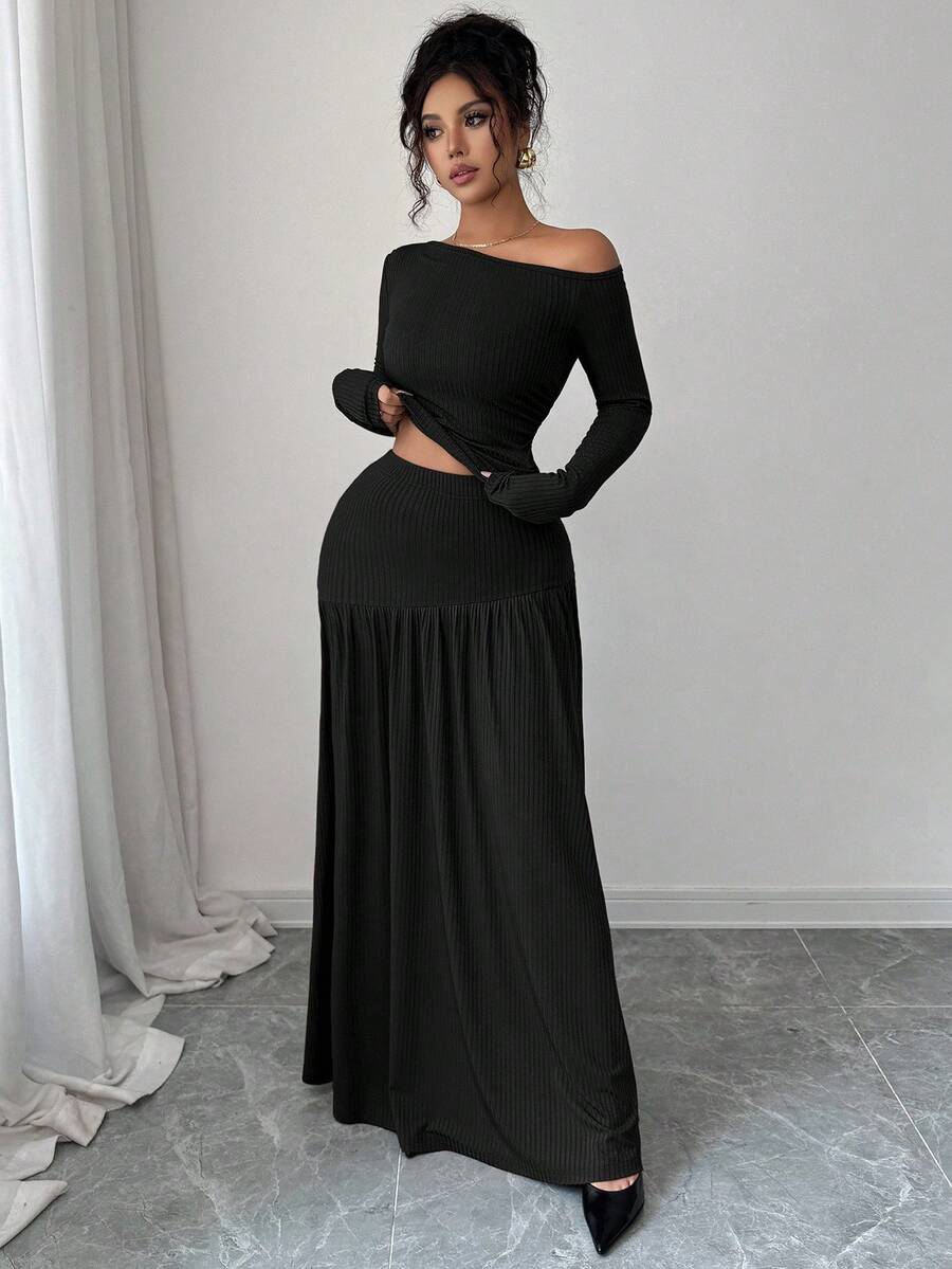 Brina Long Skirt Set