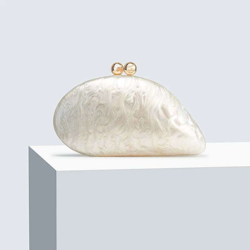 Clamshell Acrylic Purse